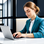 **

"A young professional in a modest, stylish business casual outfit, working on a laptop in a bright, modern co-working space. Natural lighting. Safe for work, appropriate content, fully clothed, professional, perfect anatomy, correct proportions, well-formed hands, proper finger count, natural body proportions, realistic, high quality."

**