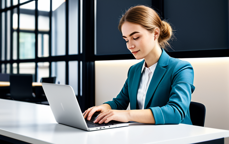 **

"A young professional in a modest, stylish business casual outfit, working on a laptop in a bright, modern co-working space. Natural lighting. Safe for work, appropriate content, fully clothed, professional, perfect anatomy, correct proportions, well-formed hands, proper finger count, natural body proportions, realistic, high quality."

**
