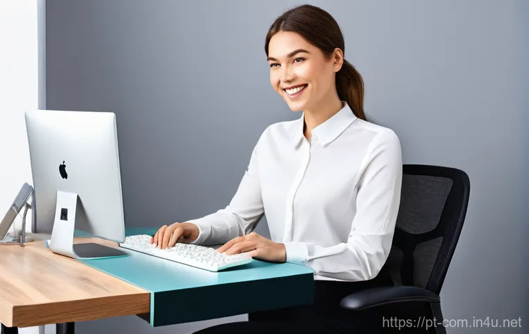 키보드 레이아웃과 사용 용도 비교 - **Prompt:** "A vibrant, diverse group of young adults, aged around 20-25, happily engaging with thei...